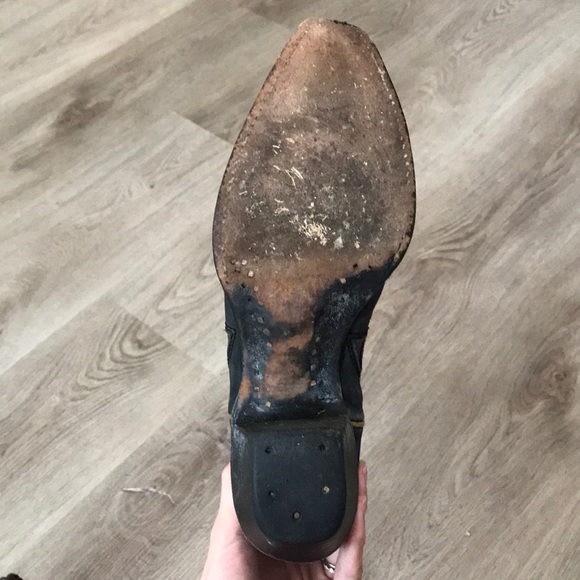 Corral Cowgirl Boots Western Brown Black Leather - Picture 13 of 14